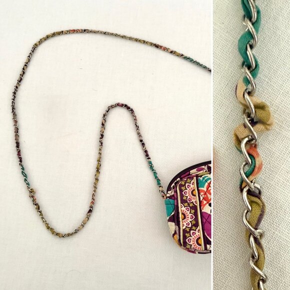 Vera Bradley Small Crossbody Bag Retired Plum Crazy Pattern Multicolor Floral - Picture 10 of 10